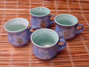 teacup, teapot, pottery, gift